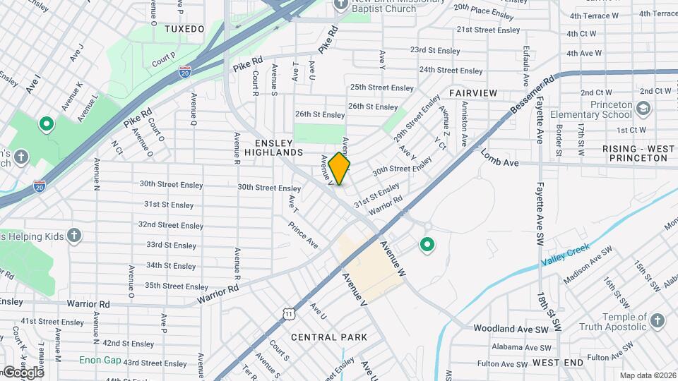 3017 Ensley Ave Map and Location Details
