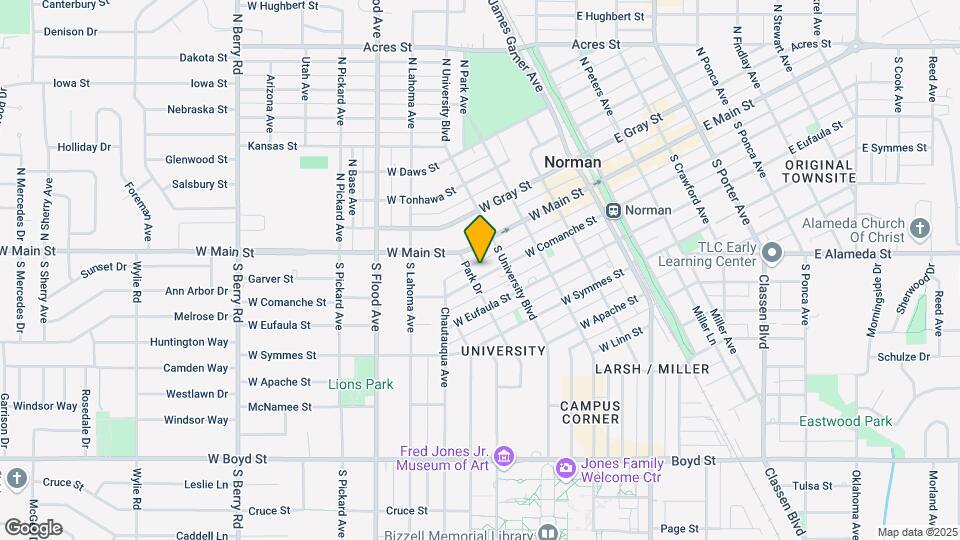 423 W Comanche St Map and Location Details