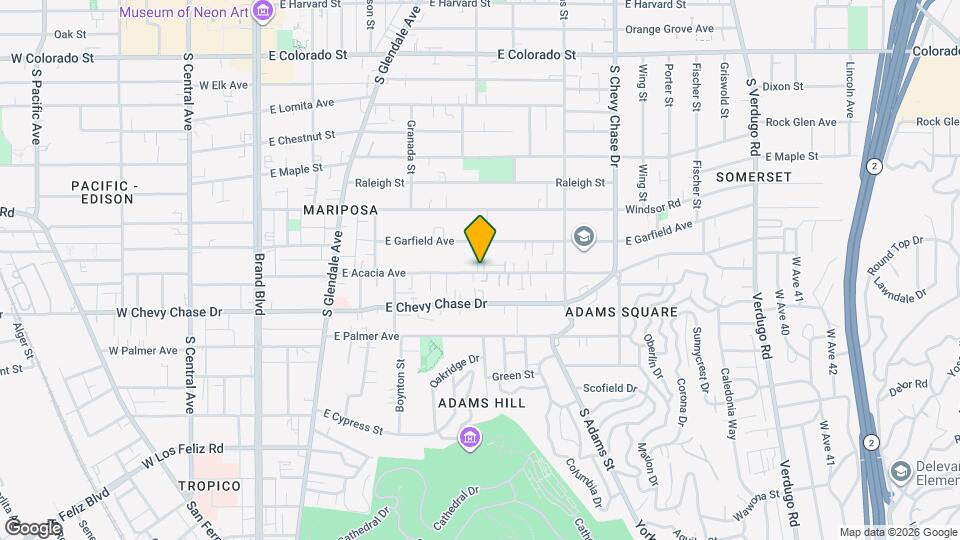 809 E Acacia Ave Map and Location Details