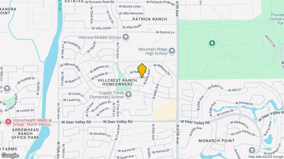 6919 W Via Montoya Dr Map and Location Details