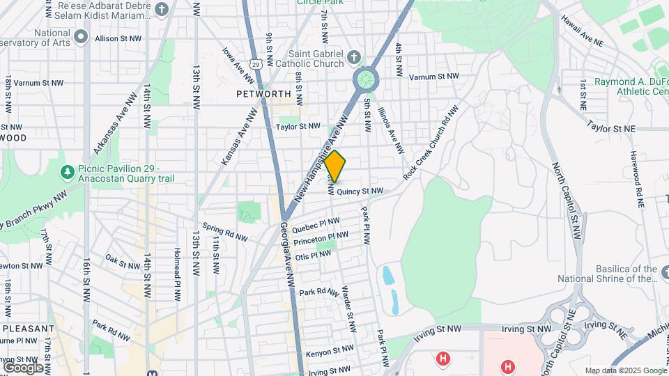 629 Quincy St NW Map and Location Details