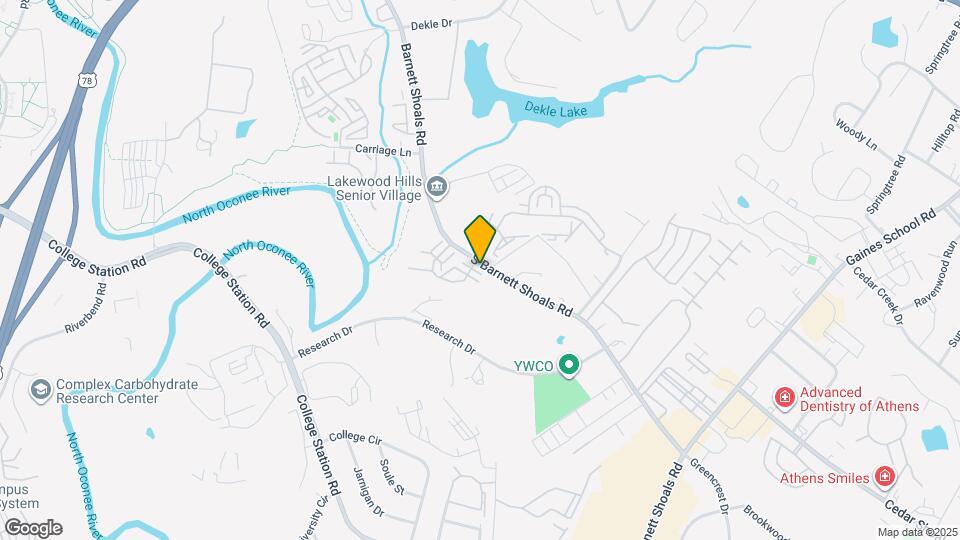 1138 S Barnett Shoals Rd Mapa y Detalles de la Ubicación