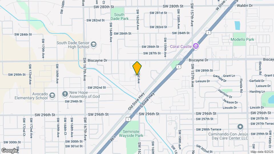 29031 SW 162nd Ct Mapa y Detalles de la Ubicación
