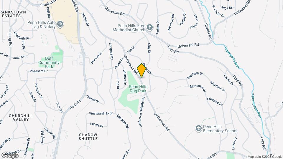 741 Jefferson Rd Map and Location Details