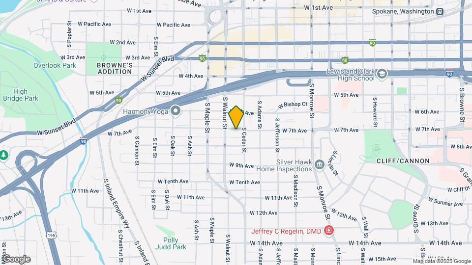 1411 W 7th Ave Map and Location Details