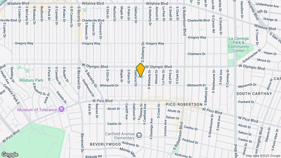 437 S Doheny Dr Mapa y Detalles de la Ubicación