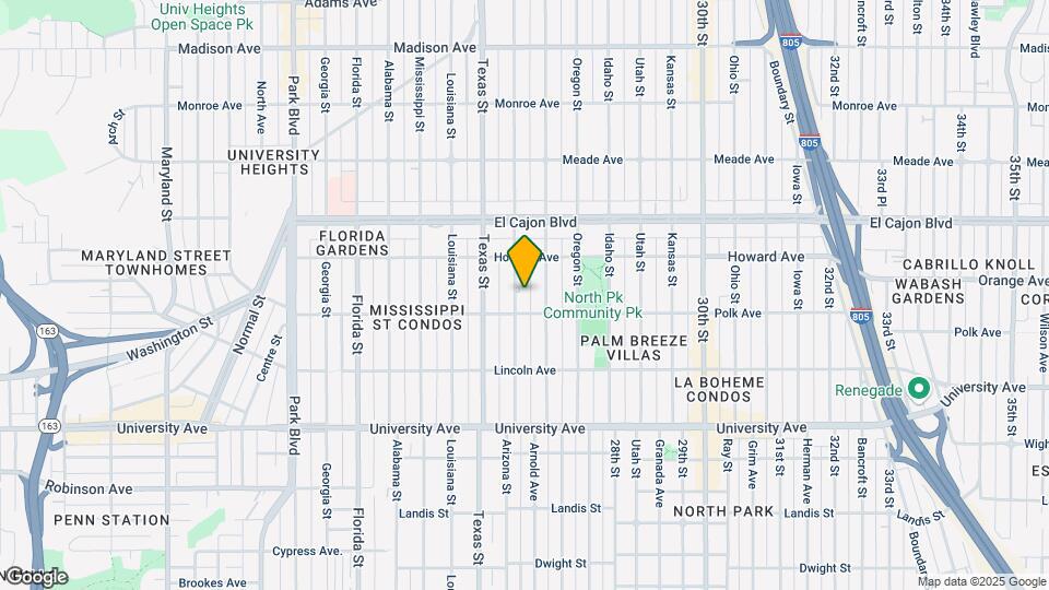 4127 Arizona St Map and Location Details