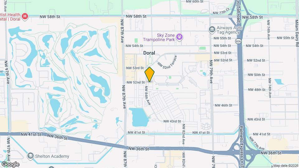 5186 NW 83rd Ct Map and Location Details