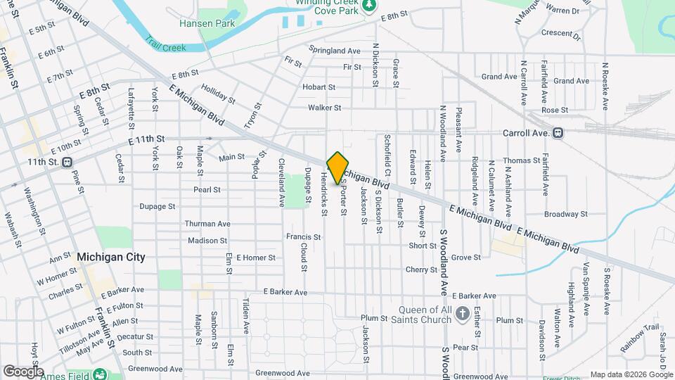 121 S Porter St Map and Location Details