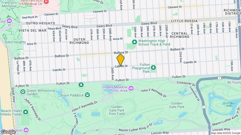 3145-3149 Cabrillo St Map and Location Details