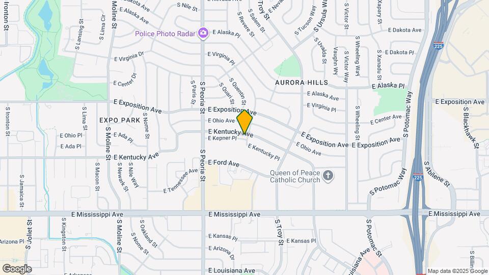 12394 E Kentucky Ave Map and Location Details