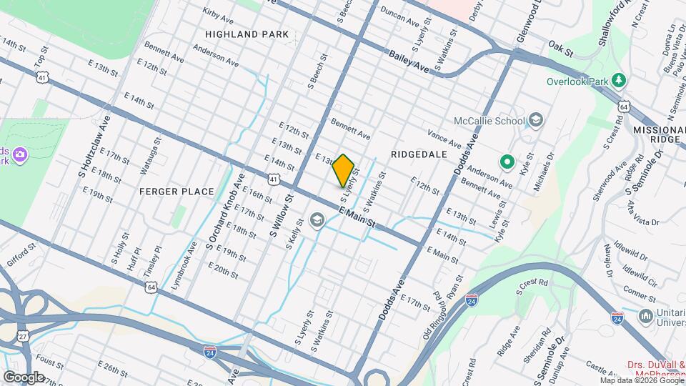 2214 E 14th St Map and Location Details