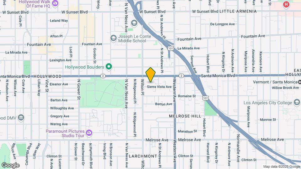 5533 Sierra Vista Ave Map and Location Details