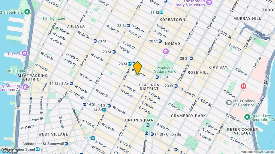 31 W 21st St Map and Location Details