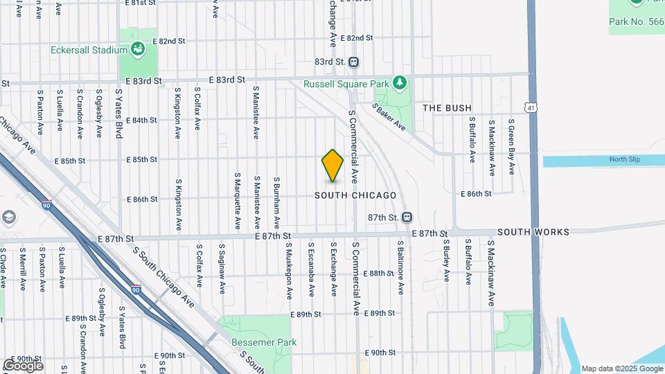 8544 S Exchange Ave Map and Location Details