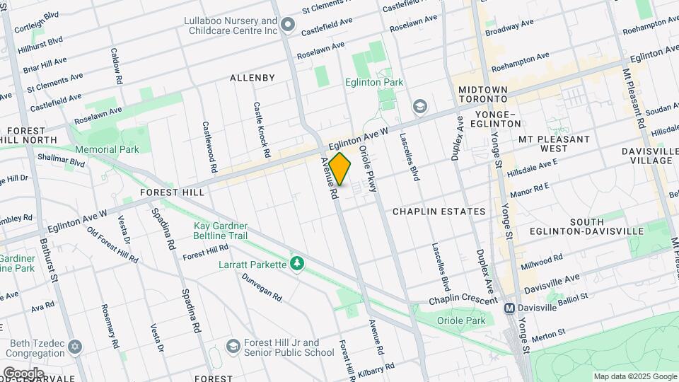 965 Avenue Rd Map and Location Details