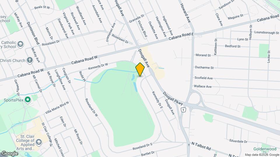 3985 Roseland Dr E Map and Location Details