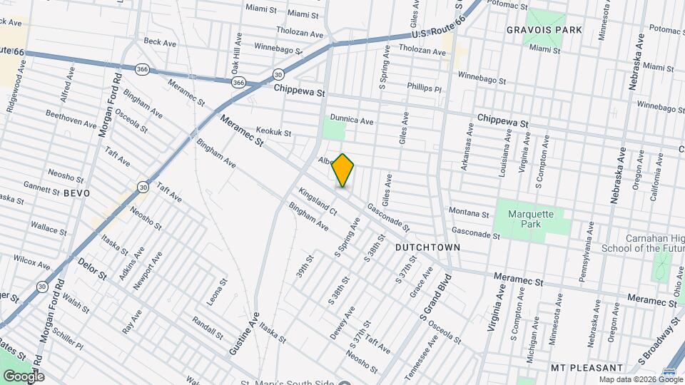 3883 Meramec St Map and Location Details