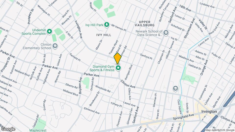 714 Irvington Ave Map and Location Details