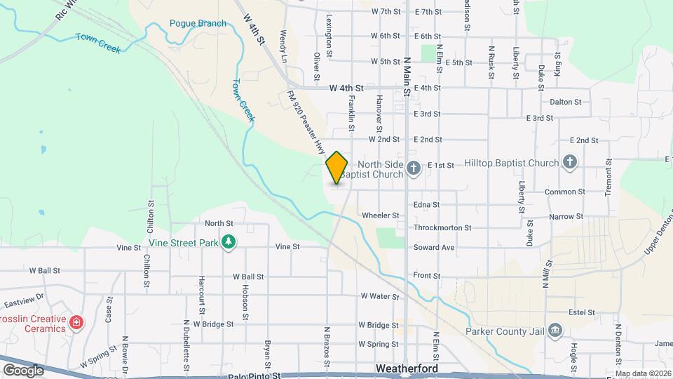 312 W Weatherford St Map and Location Details