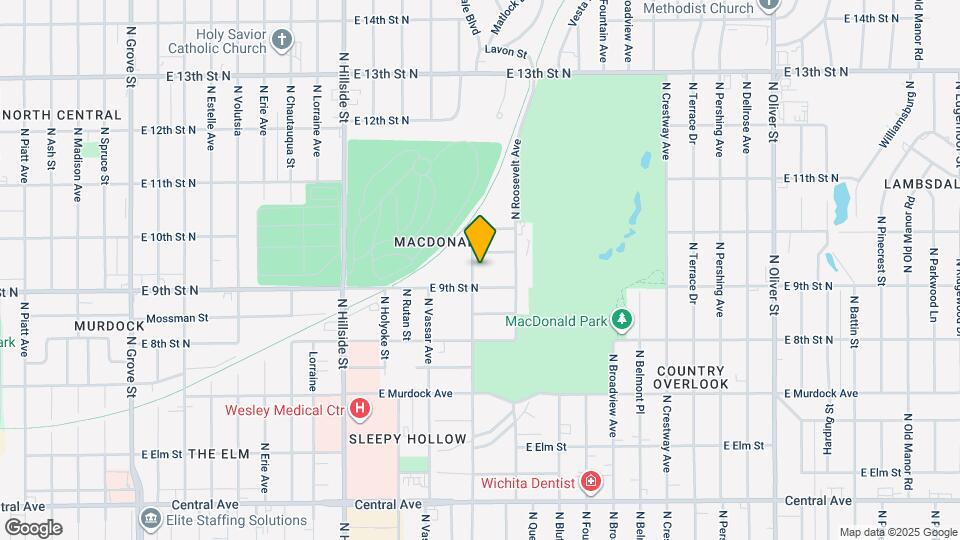1014 N Yale Ave Map and Location Details