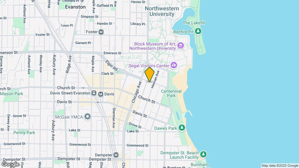 1740 Hinman Ave Mapa y Detalles de la Ubicación