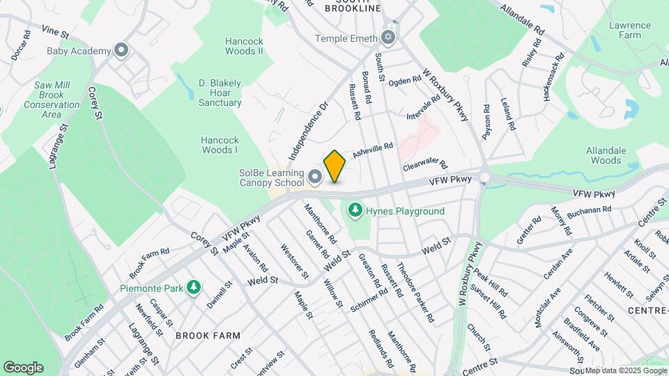 557 VFW Parkway Map and Location Details