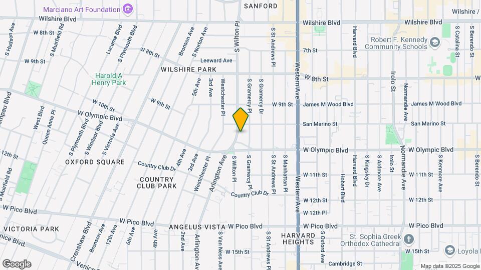 972 S Wilton Pl Mapa y Detalles de la Ubicación