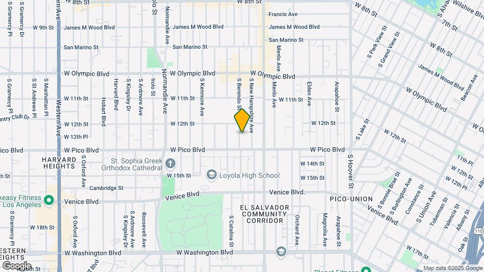 1228 S Berendo St Map and Location Details