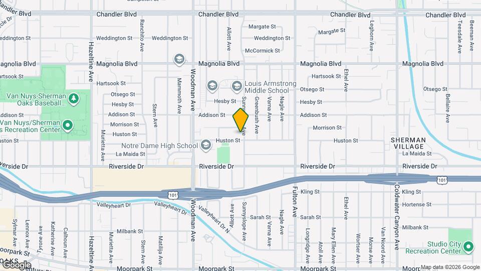 4911 Sunnyslope Ave Map and Location Details