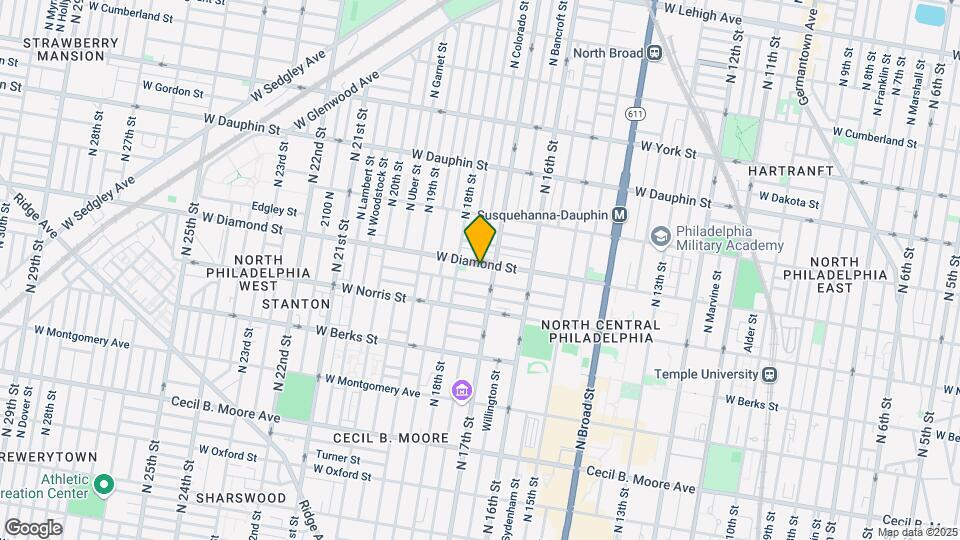 1714 W Diamond St-Unit -Unit 1 Map and Location Details