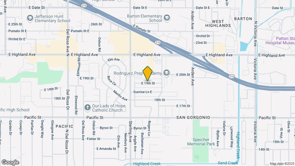 2095 E 19th St Map and Location Details