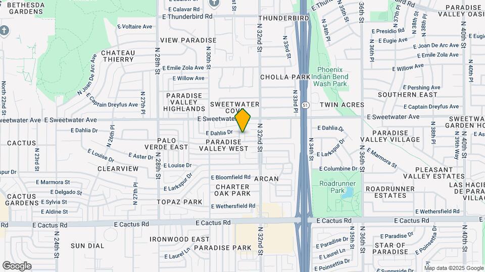 12807 N 31st St Map and Location Details