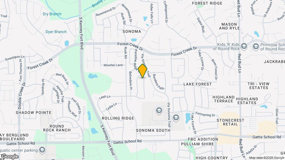 1830 Paradise Ridge Dr Map and Location Details