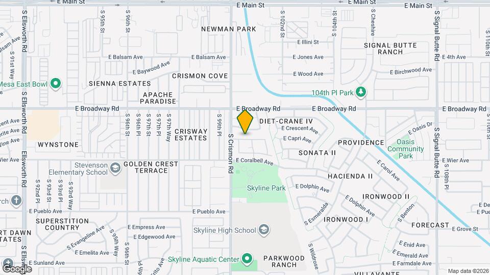 10036 E Capri Ave Map and Location Details