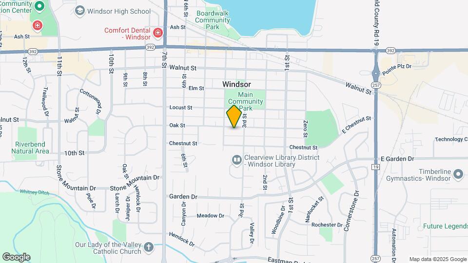 315 Oak St, Unit #1 Map and Location Details