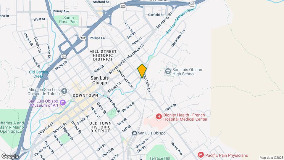 1382 Pismo St Map and Location Details