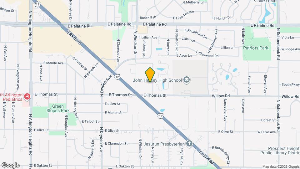 1531 N Windsor Dr Mapa y Detalles de la Ubicación