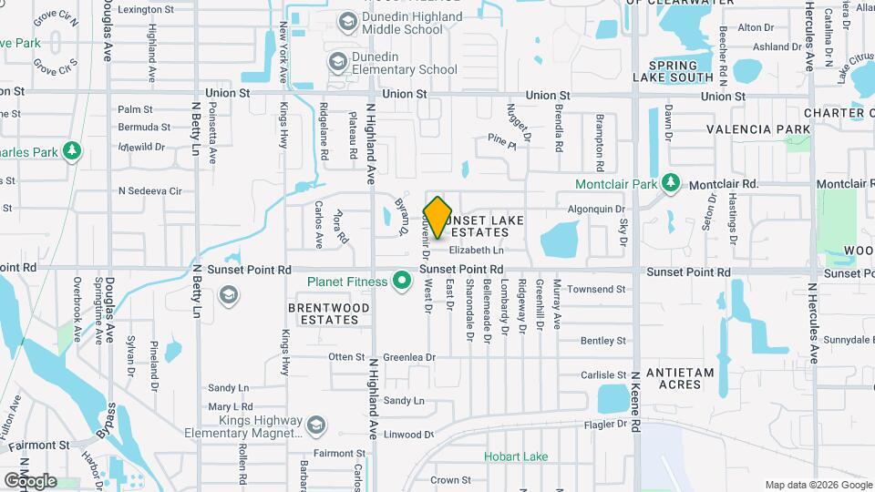 1560 Elizabeth Ln Map and Location Details