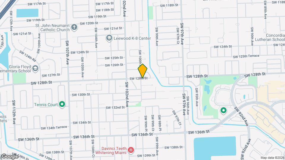 9980 SW 128th St Map and Location Details