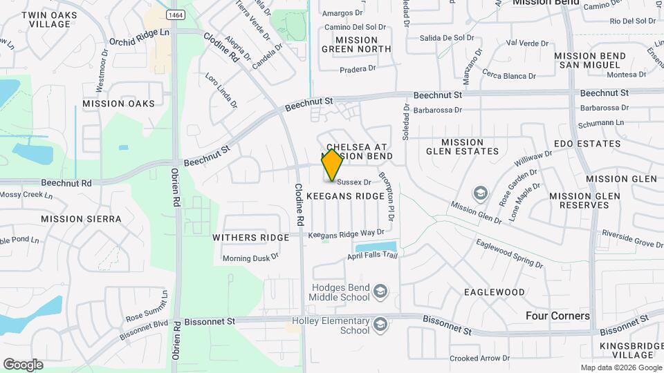 16807 Sussex Dr Map and Location Details