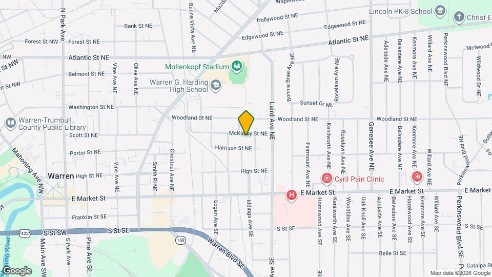 1172 McKinley St NE Map and Location Details