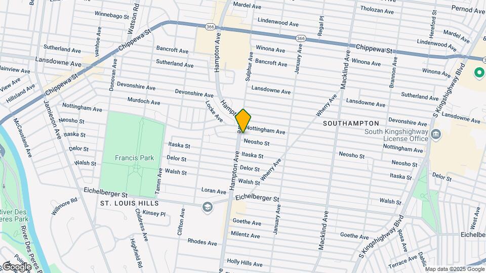 4912-4924-4924 Hampton Ave Map and Location Details