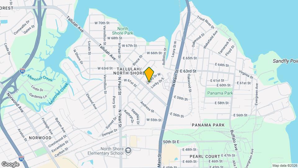 7115 Lucky Dr W Map and Location Details