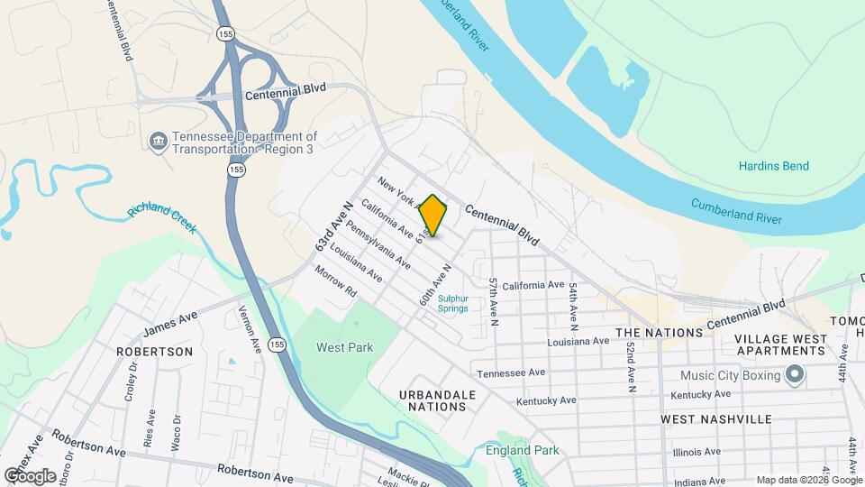 6014 California Ave Map and Location Details