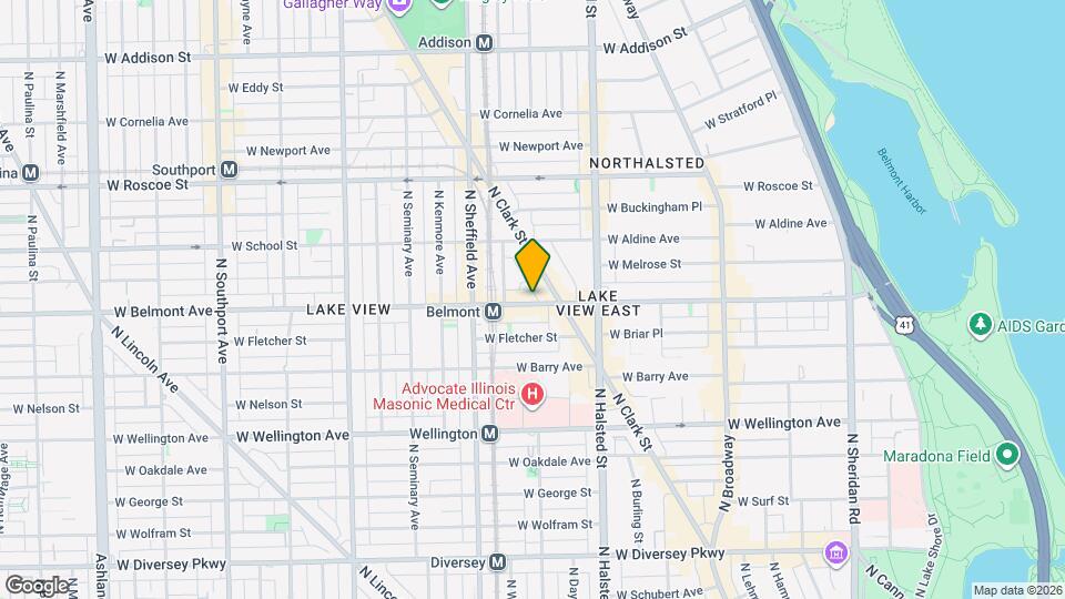 904 W Belmont Ave, Unit 1 Map and Location Details