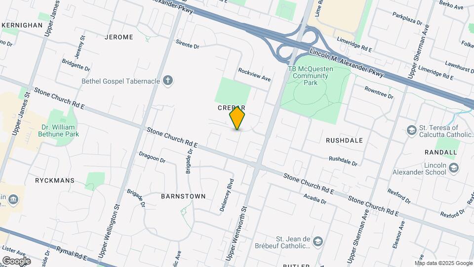 381 Crerar Dr Map and Location Details
