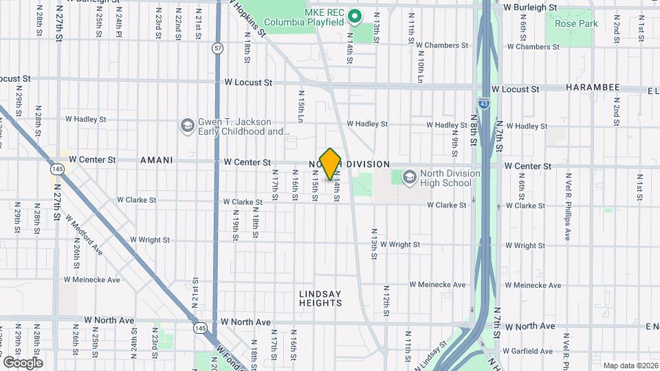 2633 N 14th St Map and Location Details
