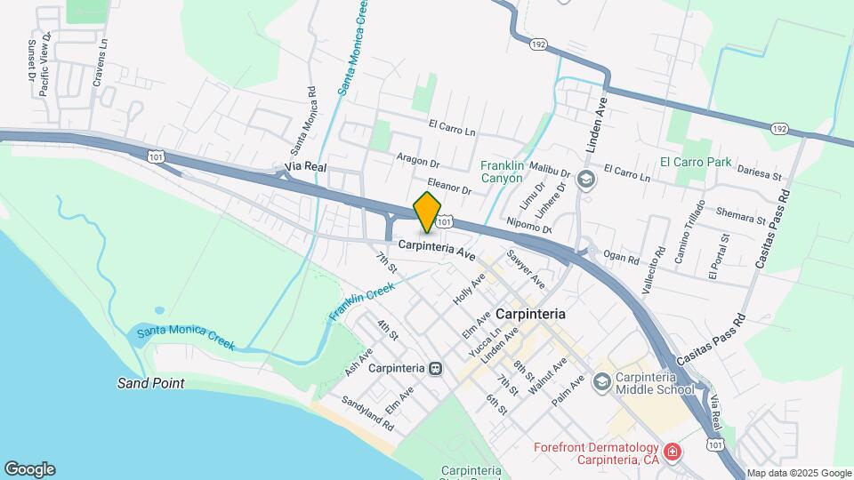 4644 Carpinteria Ave Map and Location Details
