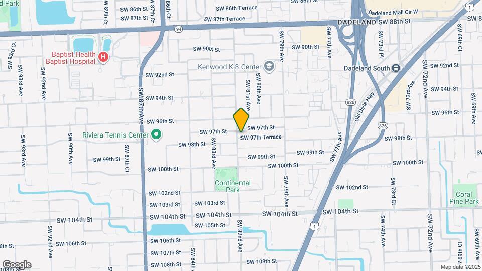 8121 SW 97th Terrace Map and Location Details